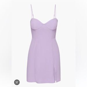 BNWT Aritzia Sunday Best Viola Mini Dress - brand new with tags size XL lilac